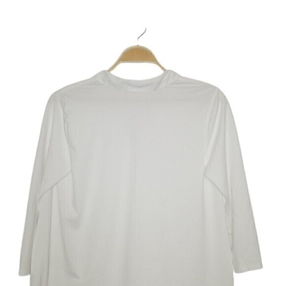 J. Jill White 100% Linen Floral Embroidered Button Down Tunic Top - Picture 6 of 6